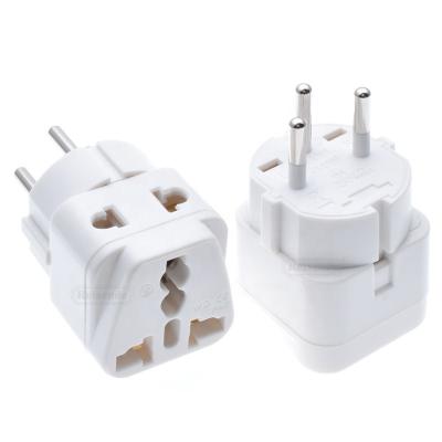 China Universal Residential/Multi-Purpose Travel Plug Adapter Outlet AU/UK/US/EU Change….to Israeli 3 Pin Grounded Plug Adapter 10A 250V for sale