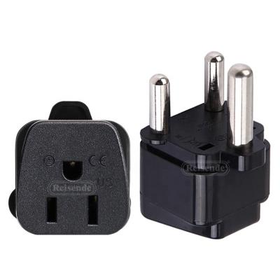 China Overseas residential/general-purpose travel to convert Indonesia India Africa three pin round conve plug size South Africa standard to Europe and America plug for sale