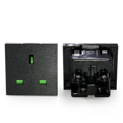 China AC Inlet 2 Pin Embed Uk Plug 16amp High Quality Residential / General Purpose Female Wall 3pin AC Socket Industrial Outlet for sale