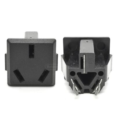 China AC-08 AC-218 Quality Power Socket Three Hole Residential Plug / Multi-Purpose Socket Three Pin Inserted Type for sale