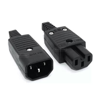 China IEC320 C14 C15 AC Power Outlet PDU/UPS Wired Plug Residential / General Purpose Cable Assemble Install Panel Receptacle AC Electrical Outlet 250V 10A for sale