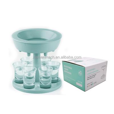 China New Design Bar Accessories 6 Shot Glasses Dispenser and Holder for sale