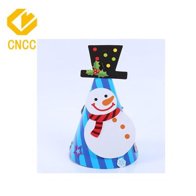 China New Europe DIY Christmas Paper Custom Hat Kids Party Decor Hats for sale