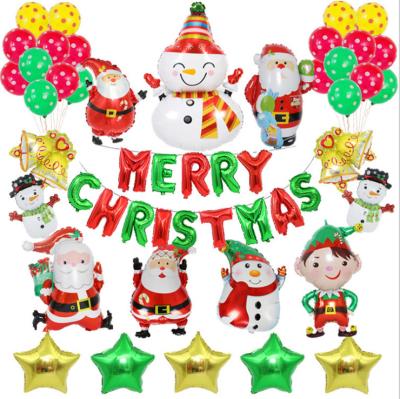 China Large Set of Christmas Tree Helium Foil Balloon Market Wholesale Aluminum Foil Decoration Easy to Use for sale