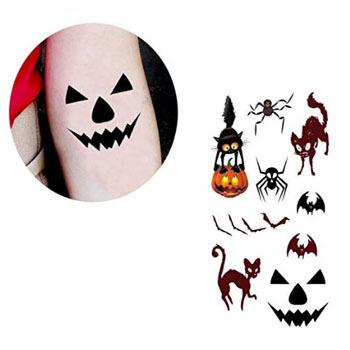 China Temporary Water Transfer Temporary Tattoo Monster Party Halloween Cartoon Tattoo Stickers Body Arm Face Face Waterproof Tattoo For Kids Fingers for sale