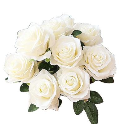 China Artificial Flower Roses Toss Toss Romantic Gifts Wedding Wedding Flower Wholesale Artificial Flower Bouquet Flower Family Wedding Flower for sale