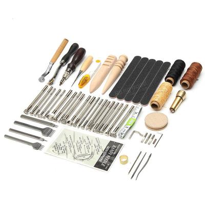 China hand-sewn leather tool set 6 leather tools set christmas diy handmade durable leather tool kit leather hand-sewn creative gift for sale