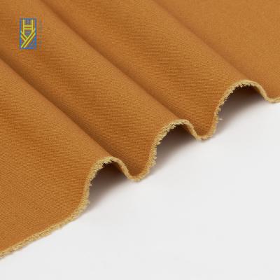 China High quality breathable 250gsm carbon fine sanded plain dyed 100% cotton snitch twill dress materiais fabric for pants shorts workwear for sale