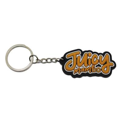 China China Factory Rubber OEM Custom Design Colorful Soft PVC Rubber Bags Keychains With 3D Embossed Letters Brand Logo for sale