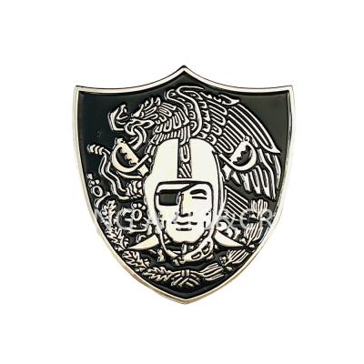 China Art China Manufacturer Custom Cute Metal Lapel Pin Enamel Pin Hard Enamel nfl folk thieves sport logo pin for sale