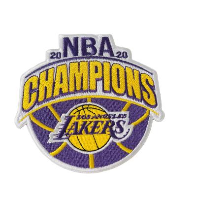 China Iron On Patches High Quality Custom Design Patch For Basketball Los Angeles Laker Embroidery Patch for sale