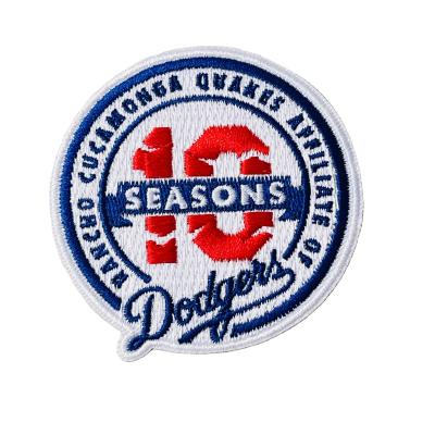 China Iron On Patches LA Dodgers Embroidered Patch World Series Champions Hat Patch Custom for sale