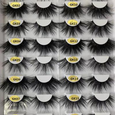 China Real Crisscross 25mm Mink Lashes Bulk With Box Private Label Mink Lint Vendor for sale