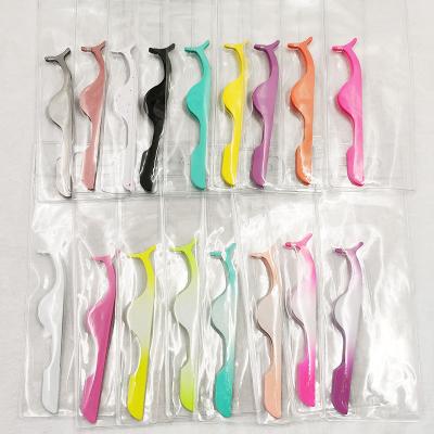 China Free Private Label Logo Case Sets Custom Style Eyelash Tweezers for sale