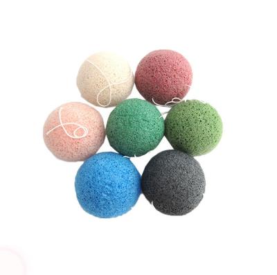 China EXFOLIATE Wholesale Biodegradable Korean 100% Natural Face Private Label Organic Konjac Bath Sponge for sale