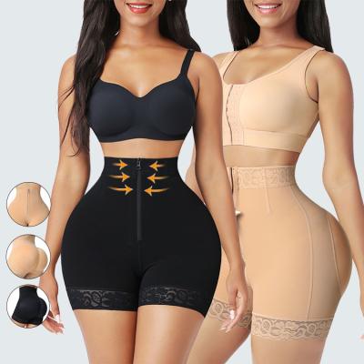 China Women Breathable Nude Seamless Waist Control Shapewear Butt Abdominal Pusher High Plus Size Shapers for sale