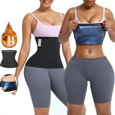 China QUICK DRY Neoprene Slimming Waist Trainer Top Sauna Calf Thigh Support Belt Slimmer Trainer for sale