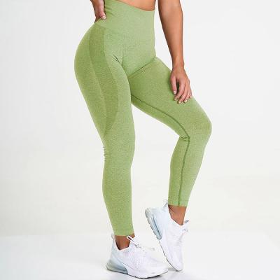 China Wholesale High Waist Fitness Breathable Butt Workout Sports Women Seamless Yoga Leggings! crack! for sale