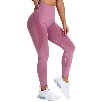 China New fashion slim wear breathable yoga pants high waist sports fitness butt leggings crack! crack! for sale