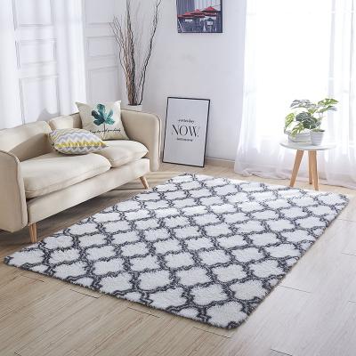 China Eco-friendly.anti-slip.water-proof Home Living Room Blanket Plain Polyester Shaggy Carpet for sale