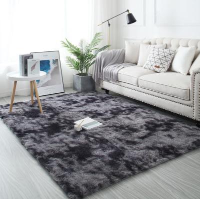 China Soft Silky Smooth Synthetic Rug Anti-Slip Anti-Slip Blanket For Bedroom Shaggy Carpet for sale