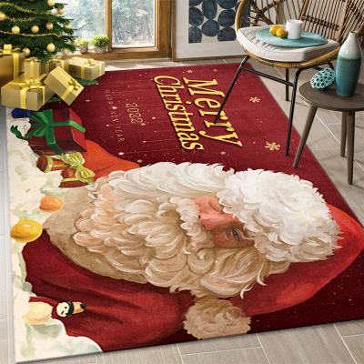 China 2021 Washable Merry Christmas Series Printed Mat Out And In Door High Quality Decorative Mat For Christmas for sale