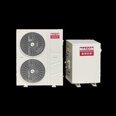 China Hotel Macon Air Source EVI Inverter Split Heat Pumps For Working Cold Regions -35~50 Degree Celsius Ambient Temp for sale