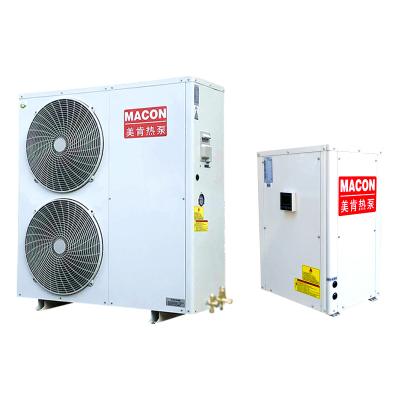 China Outdoor Low Temperature 15KW Split EVI DC Inverter Heat Pump Air To Water Heat Pump For R32 Series for sale