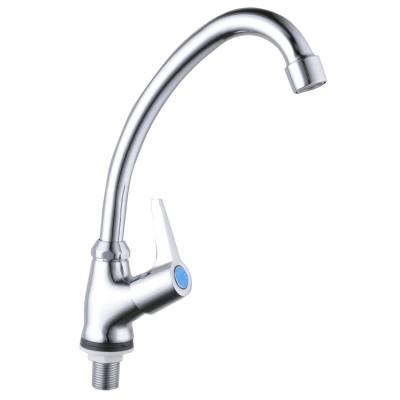 China Thermostatic Faucets Price Cheap Polished Single Handle Long Neck Kitchen Faucets Cold Water Faucet for sale