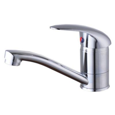 China Thermostatic Faucets Zinc Body Deck Mounted Kitchen Faucet Stainless Steel Pipe To Turn Water Outlet for sale