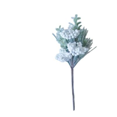 China Christmas decorations Shandong Xiajin exports holiday decoration wholesale/high quality flower picks/single flower stem for sale