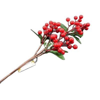 China 2021 Factory Wholesale Eco-friendly New Product Decoration Wreath Christmas Items Artificial Flower Artificial Christmas Flowers for sale