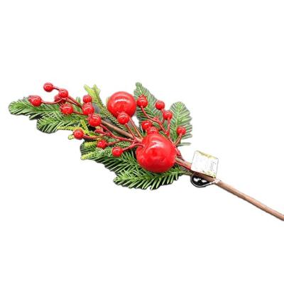 China Red Fruit Holly Leaf Christmas Decoration Products Christmas 2021 Exquisite Warm Eco-Friendly for sale