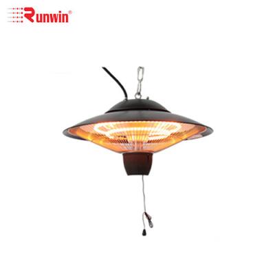 China High Efficiency Stocked Hanging Halogen Patio Heater With Lightweight Outdoor Ceiling Heater for sale