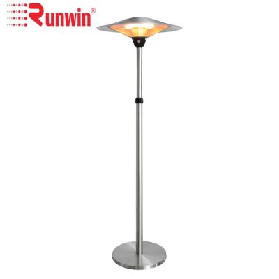 China 3KW Glass Bathroom Halogen Lamp Standing Electric Thermal Fluid Heater for sale