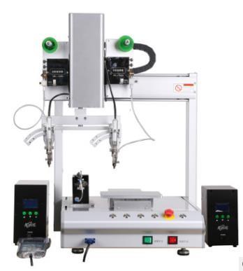 China XHL-H441S desktop 3-Axis double head automatic soldering machine for sale