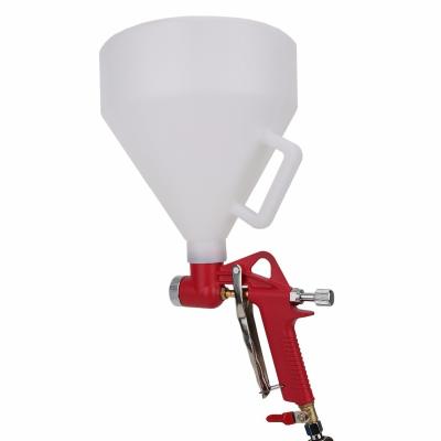 China Eco-friendly 6L Air Hopper Spray Gun Paint Texture Tool For Ceiling Wall Texture Aluminum Handle Pot Bullet Coating White Plastic Gun for sale