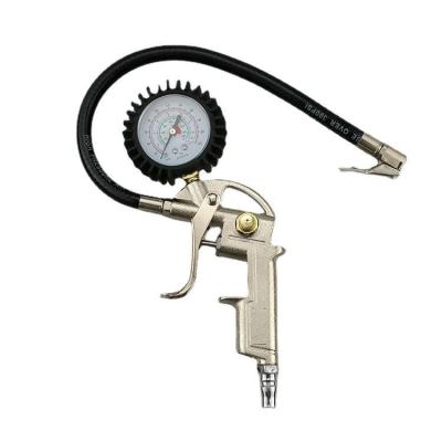 China Universal Fit Multi functional Economic Portable Car Tire Tyre Inflator Gauge Tire Pressure Gauge for sale