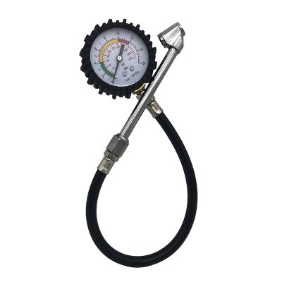 China Wholesale Eco-friendly Tire Inflator Tester Car Tire Pressure Gauge Mechanical Stem Tire Pressure Gauge Long (PU Tube) for sale