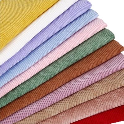 China Instock Factory Sale 8 Wales 320GSM 100% Cotton Corduroy Fabric Shrink-Resistant For Coat Shirt Dress Pants Pants Jacket Garment for sale