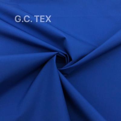 China Organic Soft Blue 35D Polyester Woven Fabric Manufacturer For Jackets for sale