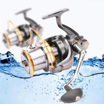 China Metal Body LJ 3000-9000 Metal Wire Cup 12+1BB Saltwater Fishing Reel Full Spinning Fishing Reels for sale