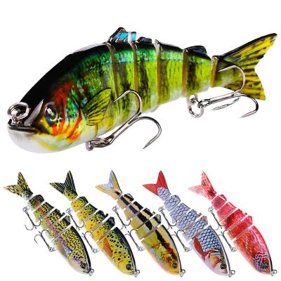 China ABS Plastic 12cm Multisection 18.5g Sea Lure Bait 12 Color Plastic Fish Lures for sale