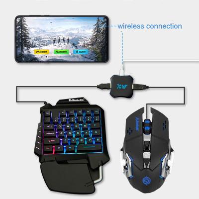 China Easy Setup Gaming Keyboard Mouse Combo Converter for Android/IOS Mobile Game 3 in 1 Combo Keyboard Mouse for sale