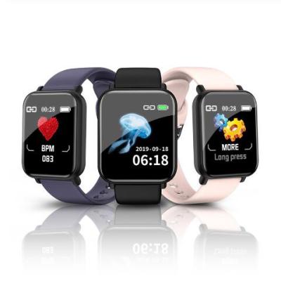 China Women Men Sports Smartwatch Rate Fitness Touch Screen Smart Watch Heart Bracelet R16 For Android IOS for sale