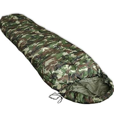 China Thermal Collar Along Zipper Mummy Sleeping Bag Camouflage Schlafsack Commando Military Summer for sale