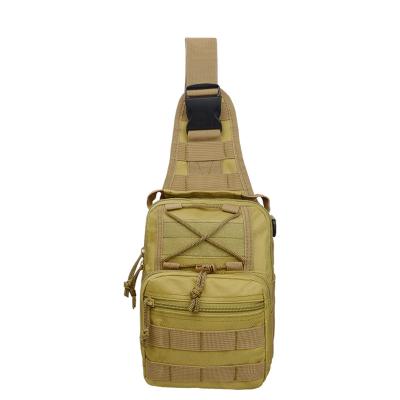 China NaturGuard waterproof military chest bag in zipper design with shoulder straps and molle system for sale