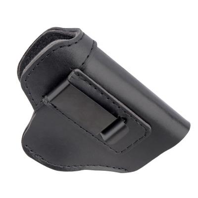 China Tactical Leather Belt Clip Holster Pistol Holster For G17 Waist Invisible Holster With Clip for sale