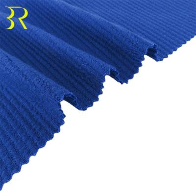 China 2021 Fashion Stretch Rayon Nylon Classic Staircase Fabric 68%R 27%N 5%SP NR Hot Stripe Knitted Fabric for sale