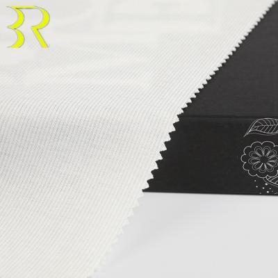 China Good Stretch Crease Resistance Polyester Cotton Plain Dyed 2x2 Rib Knit Fabric For Garments for sale